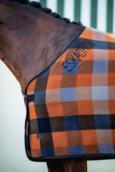 Eskadron Platinum 26 Derka Polarowa Fleece Check Black-Bale-Amber