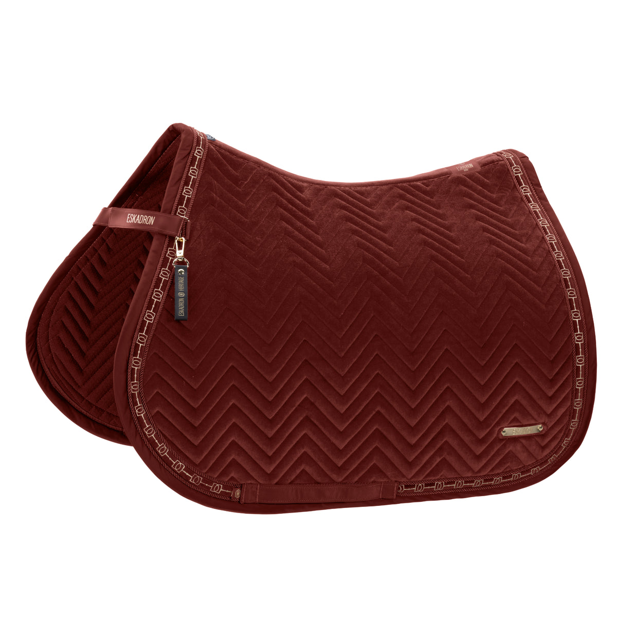 Czaprak Eskadron Heritage 26/27 VELVET w kolorze Merlot – dodatkowe ujęcie