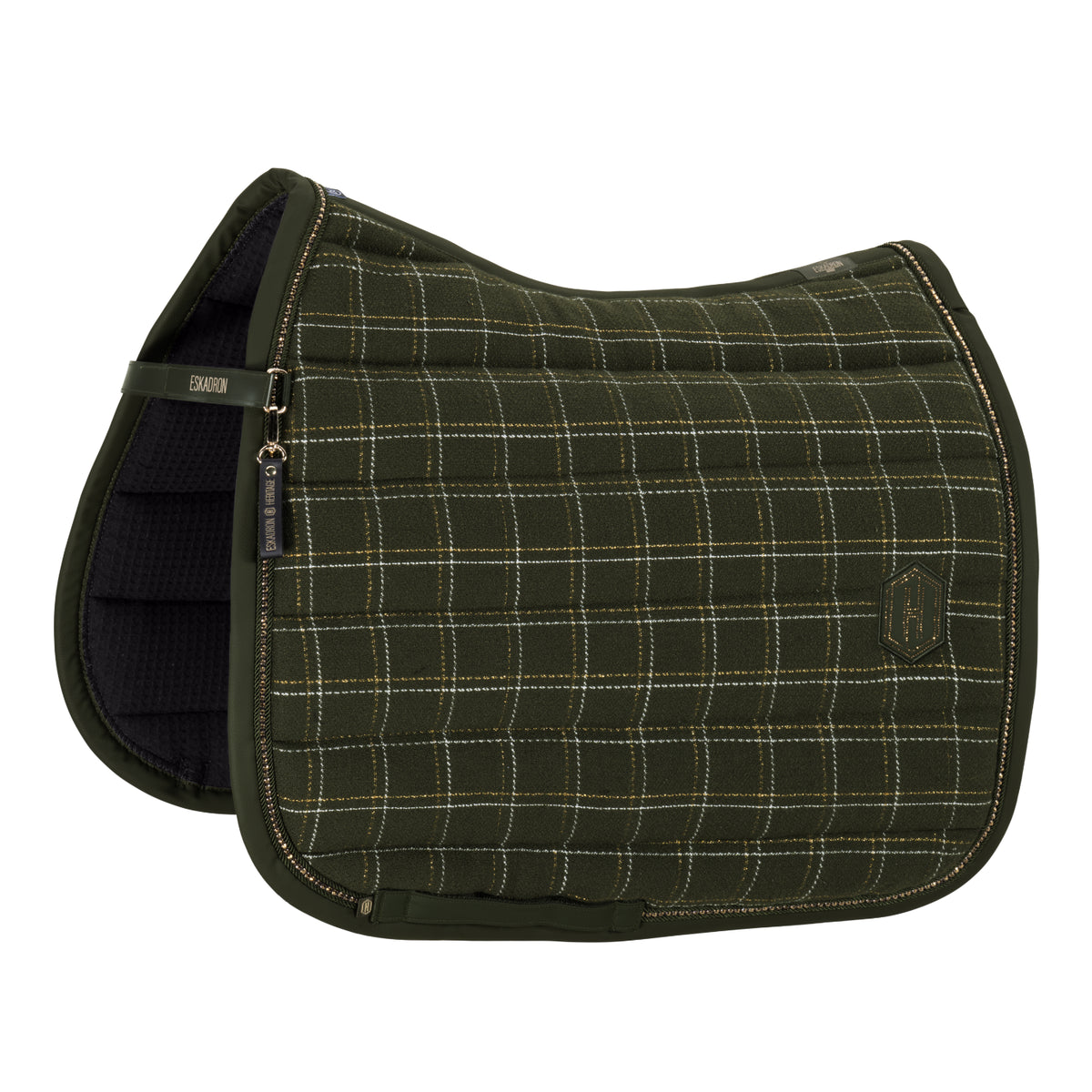 Czaprak Eskadron Heritage 26/27 BOUCLÉ CRYSTAL w kolorze Deep Moss