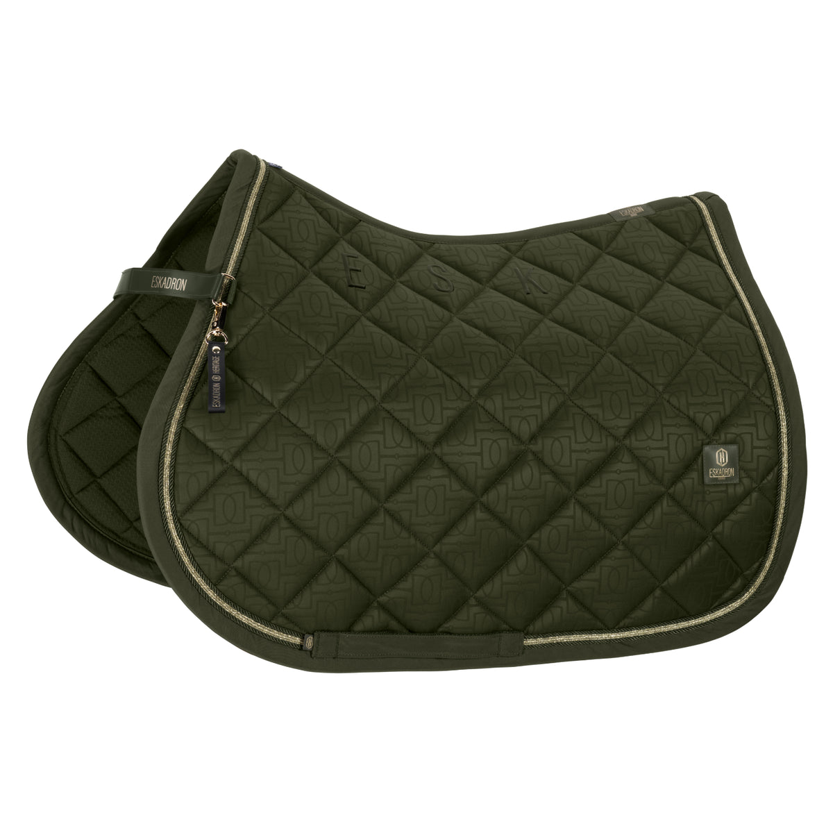 Czaprak Eskadron Heritage 26/27 JACQUARD w kolorze Deep Moss – dodatkowe ujęcie