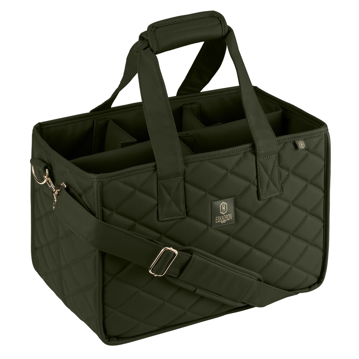 Torba na przybory do czyszczenia Eskadron Heritage 26/27 FAUX LEATHER w kolorze Deep Moss