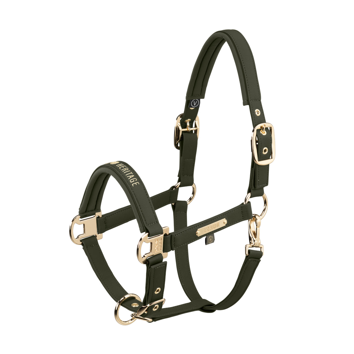 Kantar Eskadron Heritage 26/27 FAUX LEATHER DOUBLE PIN w kolorze Deep Moss