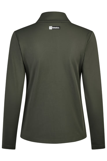 Eskadron DYNAMIC 25 A/W bluza Zip-Shirt Tech-Jersey Deep Green
