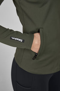 Eskadron DYNAMIC 25 A/W bluza Zip-Shirt Tech-Jersey Deep Green