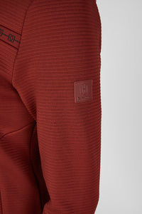 Bluza Eskadron Heritage 26/27 ZIP-SHIRT w kolorze Merlot – na modelce, dodatkowe ujęcie