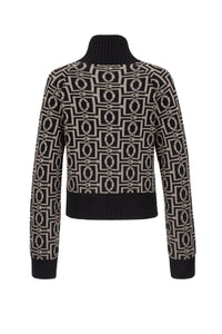 Kardigan Eskadron Heritage 26/27 KNIT-ZIP w kolorze Black – widok z tyłu