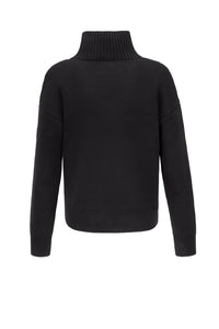 Sweter z golfem Eskadron Heritage 26/27 KNIT JUMPER w kolorze Black – widok z tyłu