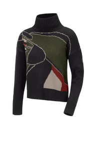 Sweter z golfem Eskadron Heritage 26/27 KNIT JUMPER w kolorze Black