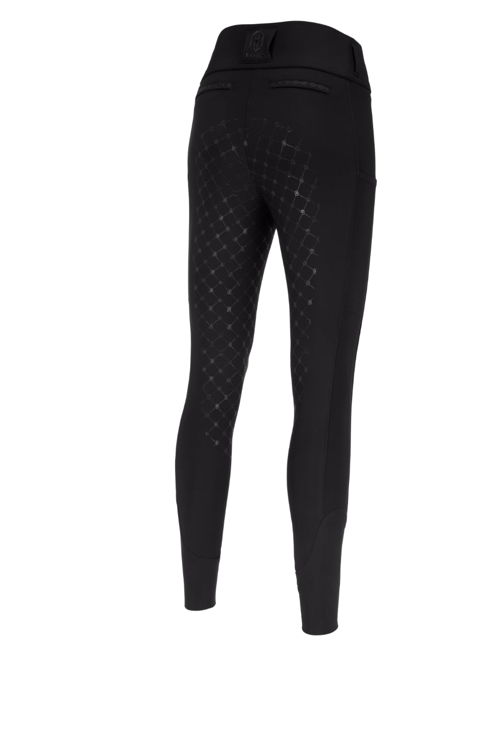 Legginsy jeździeckie Eskadron Heritage 26/27 PRO FULL GRIP w kolorze Black – widok z tyłu