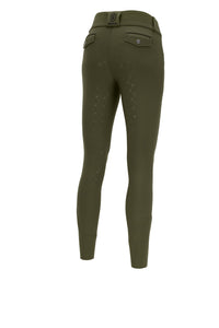 Bryczesy jeździeckie Eskadron Heritage 26/27 FULL GRIP w kolorze Deep Moss – widok z tyłu