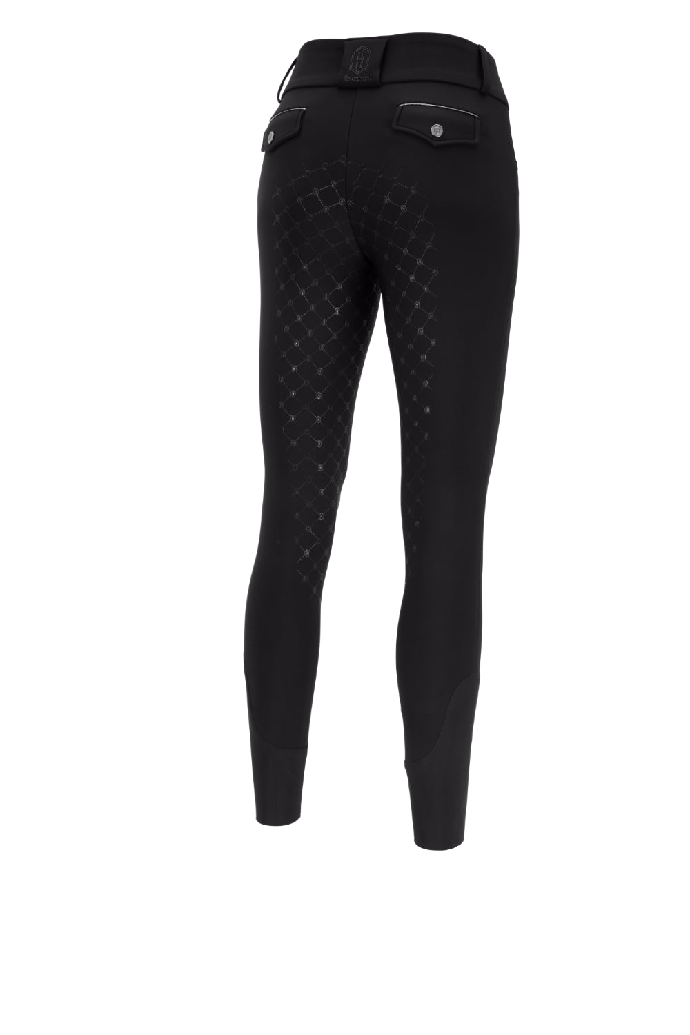 Bryczesy jeździeckie Eskadron Heritage 26/27 FULL GRIP w kolorze Black – widok z tyłu