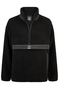 Eskadron DYNAMIC 25 A/W Half-Zip Teddy Sweater Black - Cavalo