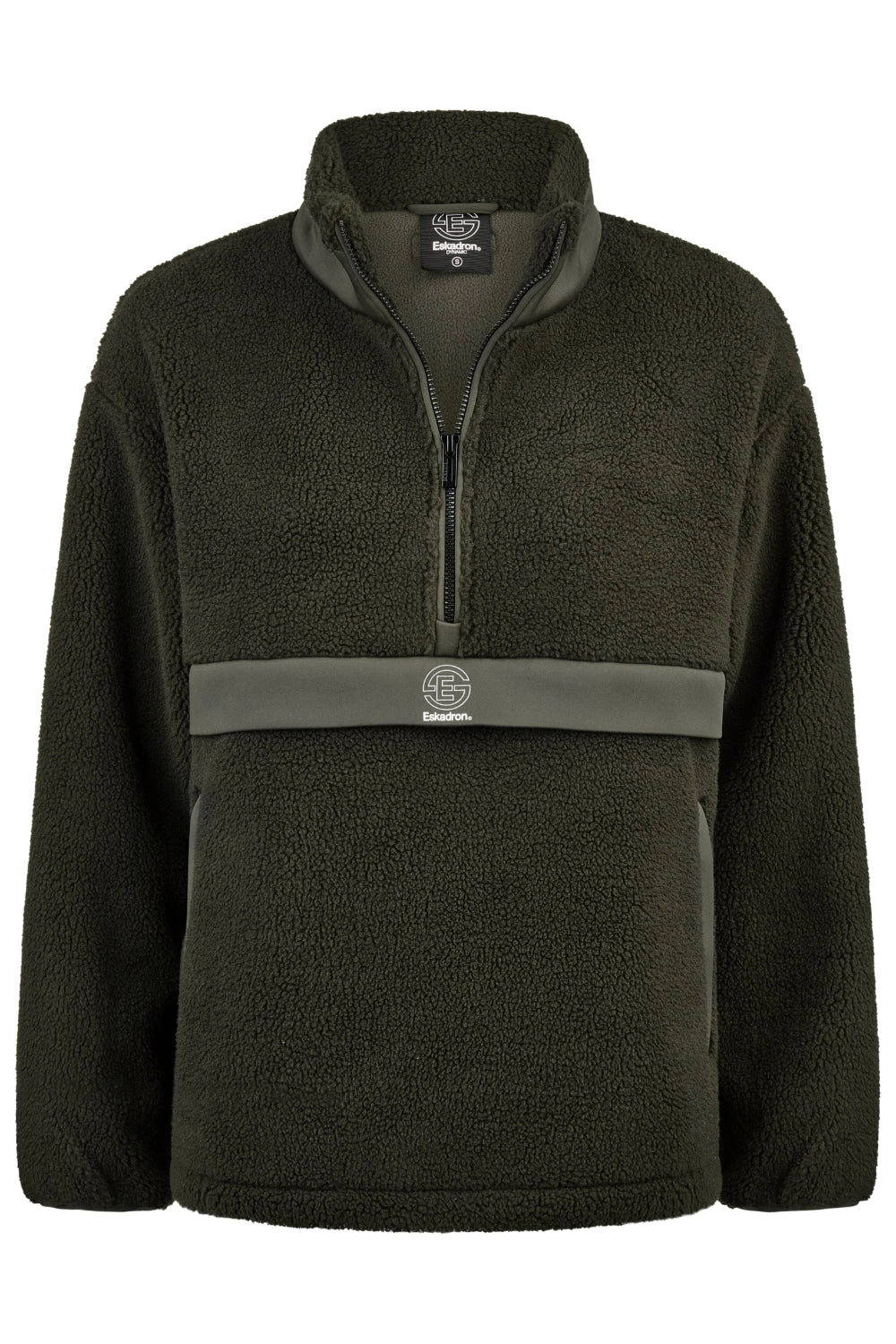 Eskadron DYNAMIC 25 A/W Half-Zip Teddy Sweater Black - Cavalo