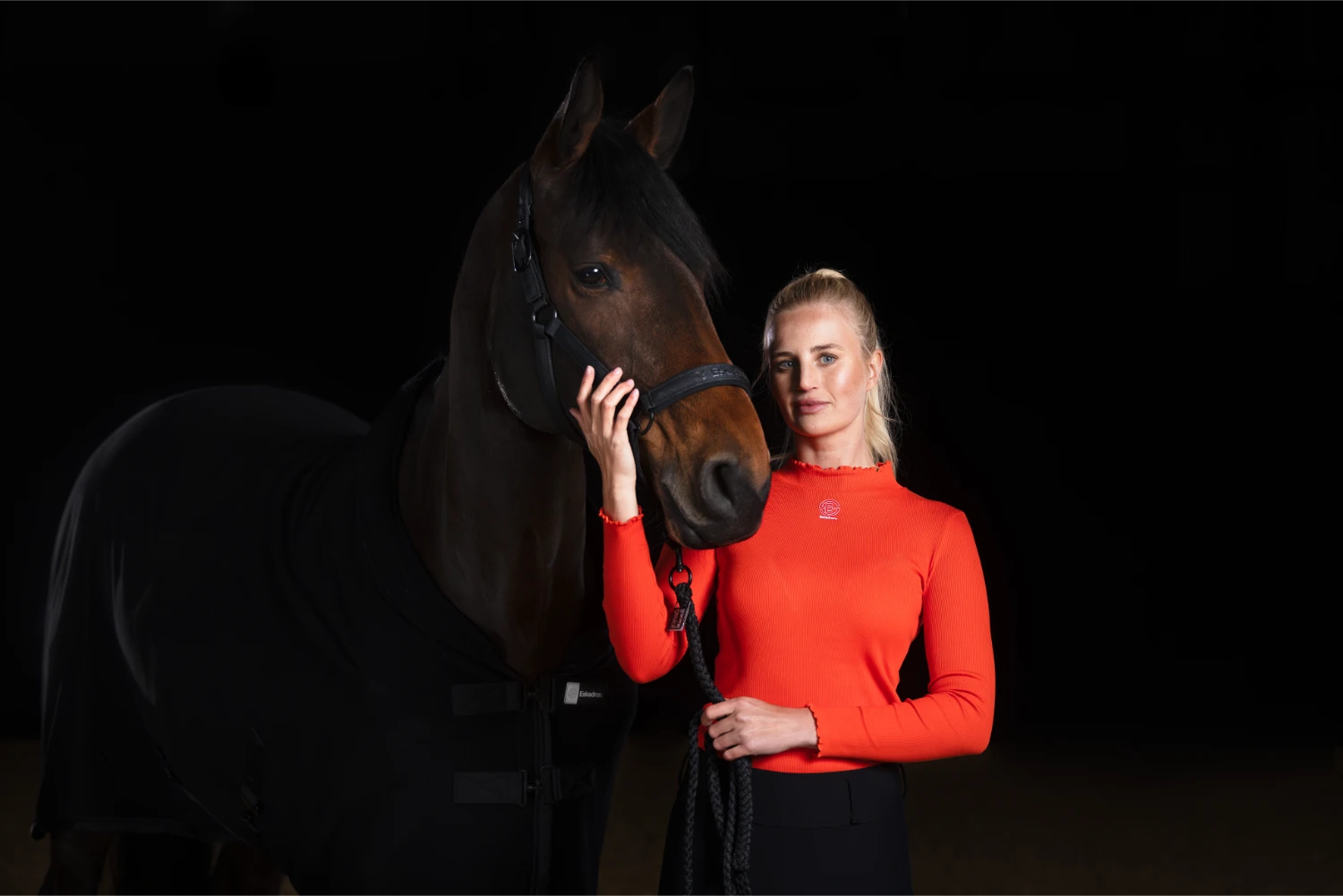 Eskadron DYNAMIC 25 A/W Kantar SPARKLE Double Poppy Red - Cavalo