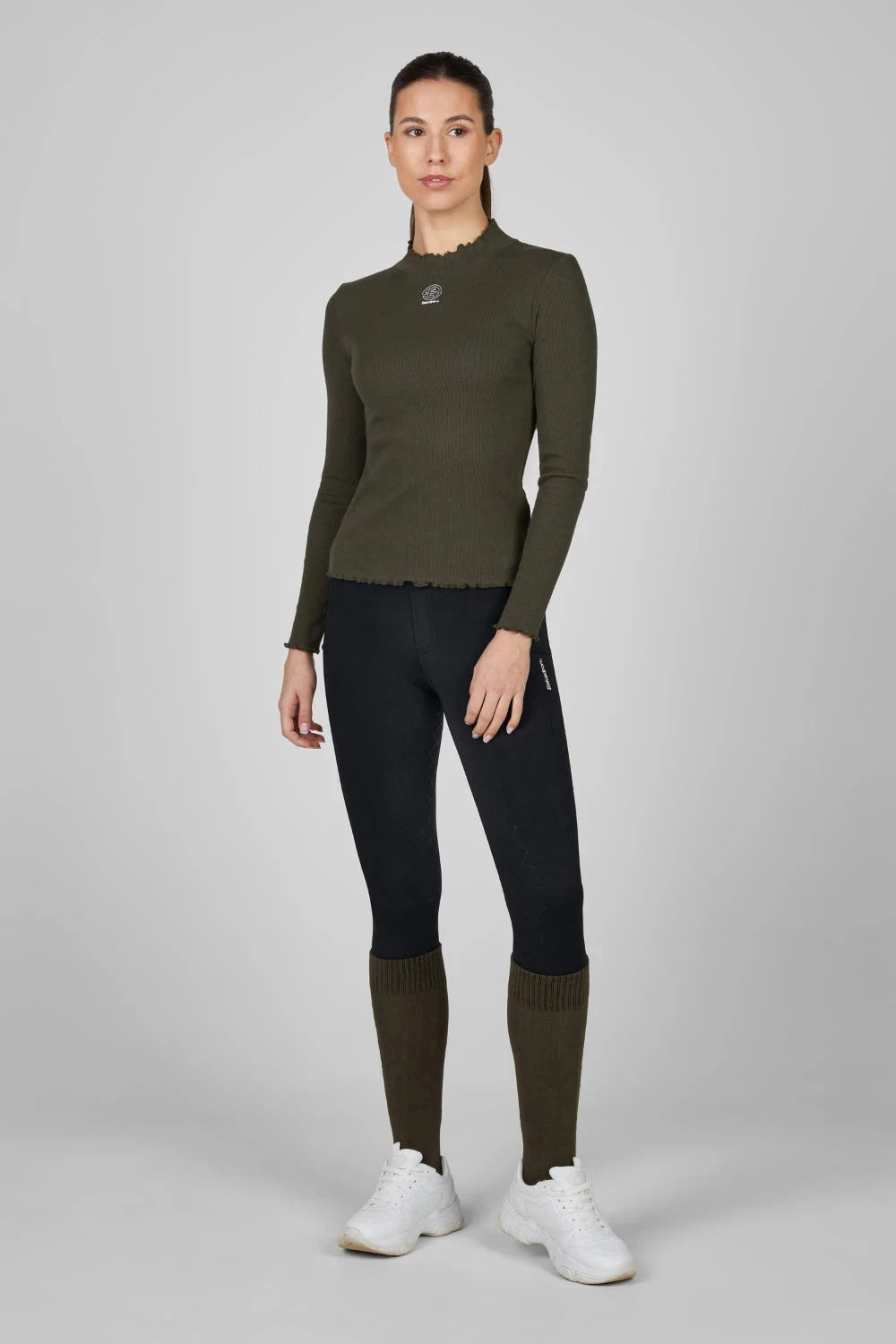Eskadron DYNAMIC 25 A/W Shirt TURTLENECK RIB Poppy Red - Cavalo