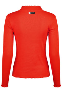 Eskadron DYNAMIC 25 A/W Shirt TURTLENECK RIB Poppy Red - Cavalo