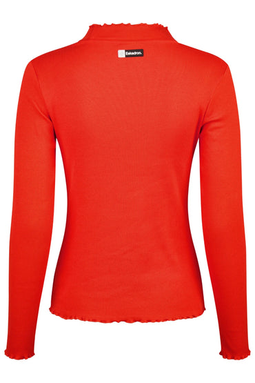 Eskadron DYNAMIC 25 A/W Shirt TURTLENECK RIB Poppy Red - Cavalo