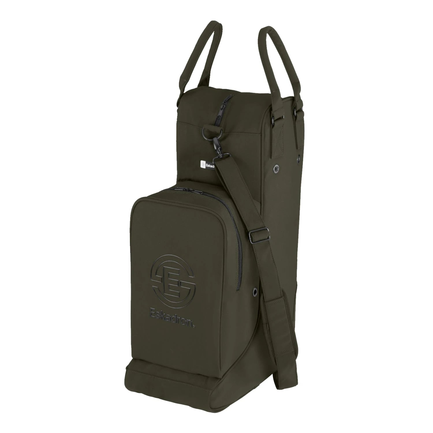 Eskadron Dynamic 25 A/W  Torba na buty i kask ze skóry ekologicznej Deep Green - Cavalo
