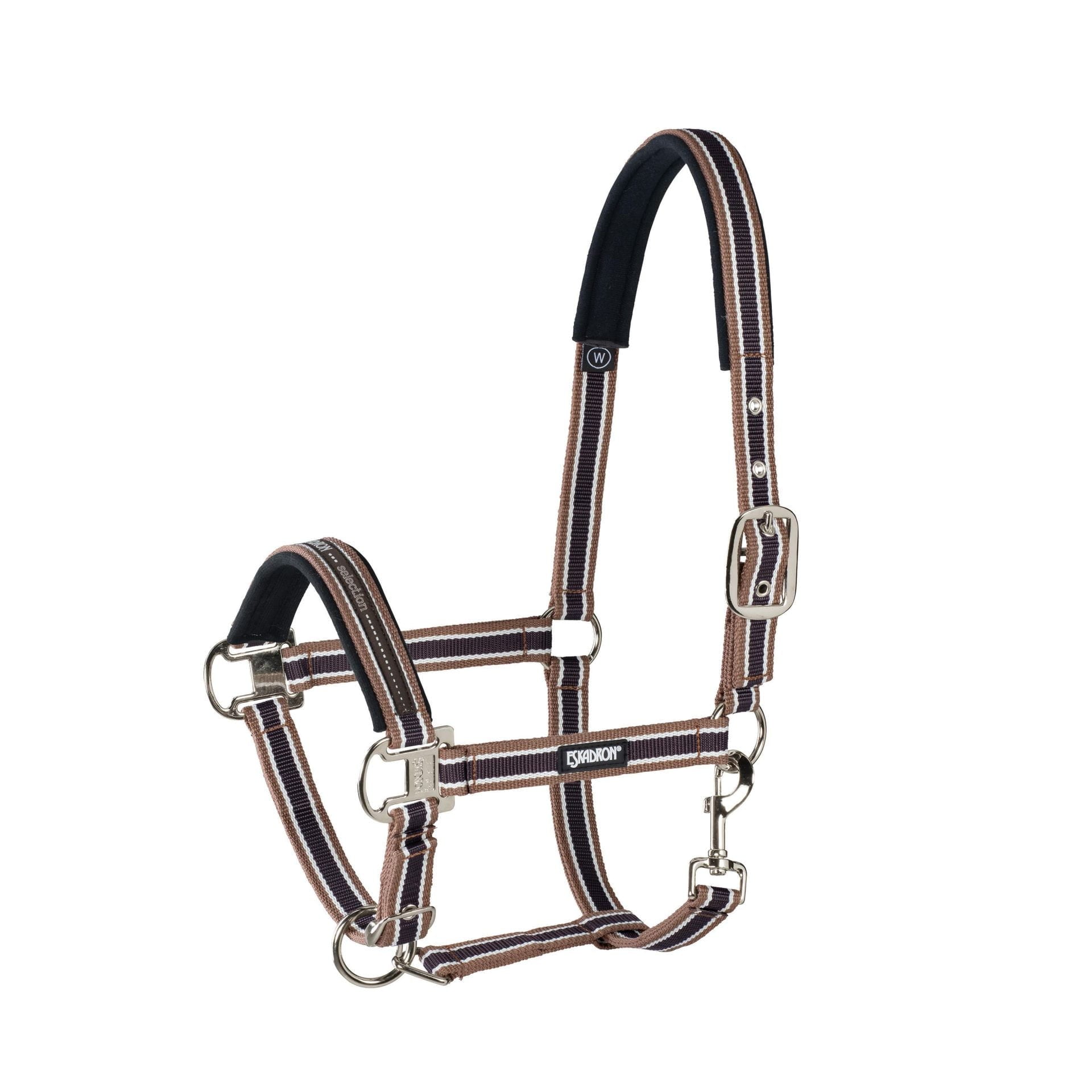 Eskadron kantar Double Pin Buckle Basic hazelnut-creme-darkbrown - Cavalo