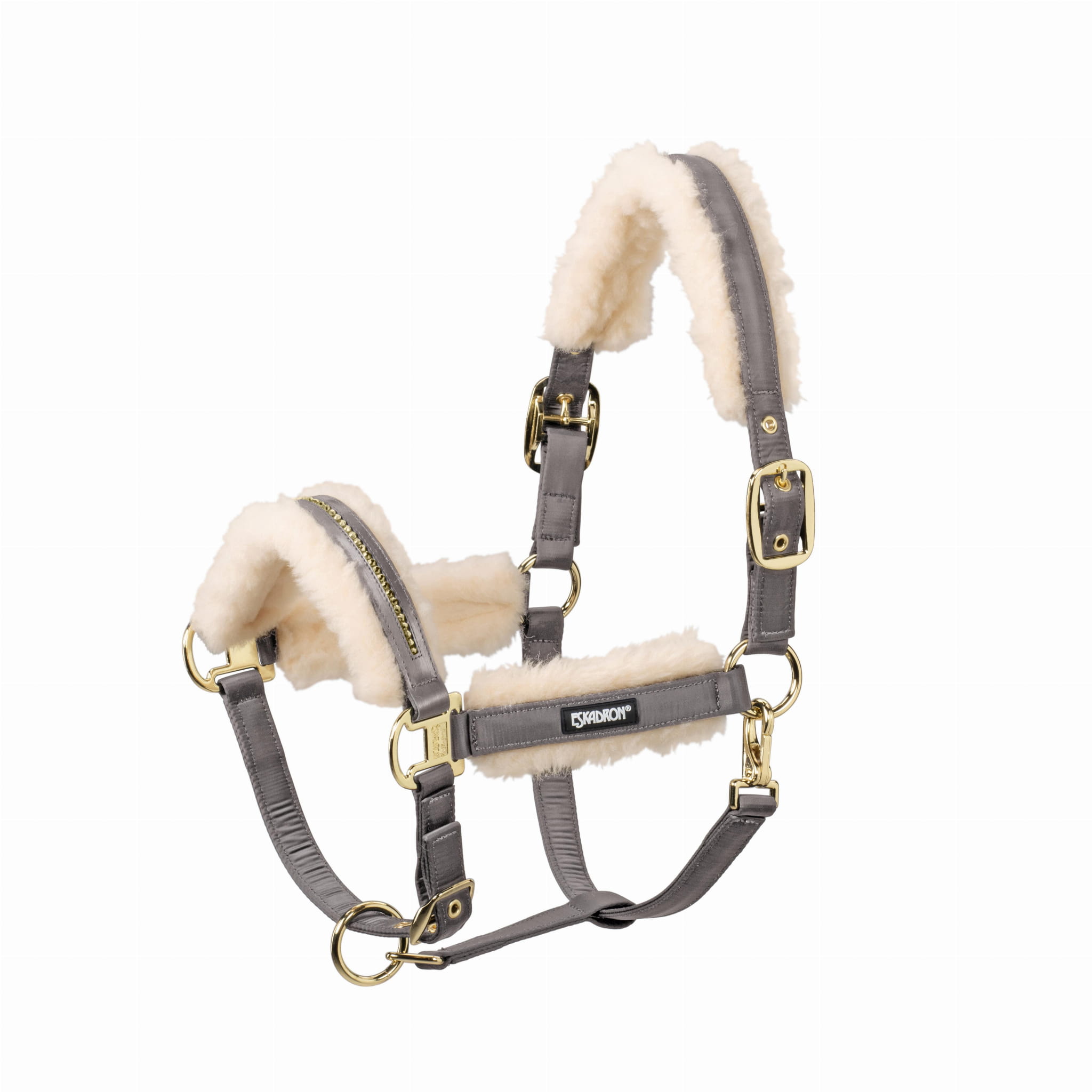 Eskadron kantar Evo-Wool Double Pin Basics Anthra - Cavalo