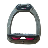 Strzemiona bezpieczne Flex-On SAFE-ON Grey/Black/Pink Z Proste, kolce - Cavalo