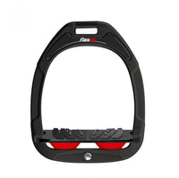 Strzemiona Flex-On Green Composite Black/Black/Red Z Skośne, kolce - Cavalo