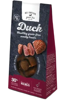 Go Native Przysmaki dla psów o smaku kaczki 100g