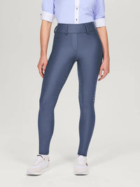 Legginsy całoroczne Tommy Hilfiger Equestrian Highland pełny lej faded indigo