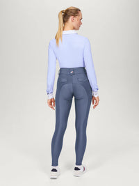 Legginsy całoroczne Tommy Hilfiger Equestrian Highland pełny lej faded indigo