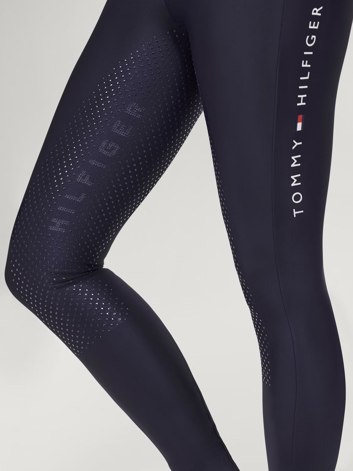 Legginsy całoroczne Tommy Hilfiger Equestrian Highland pełny lej desert sky