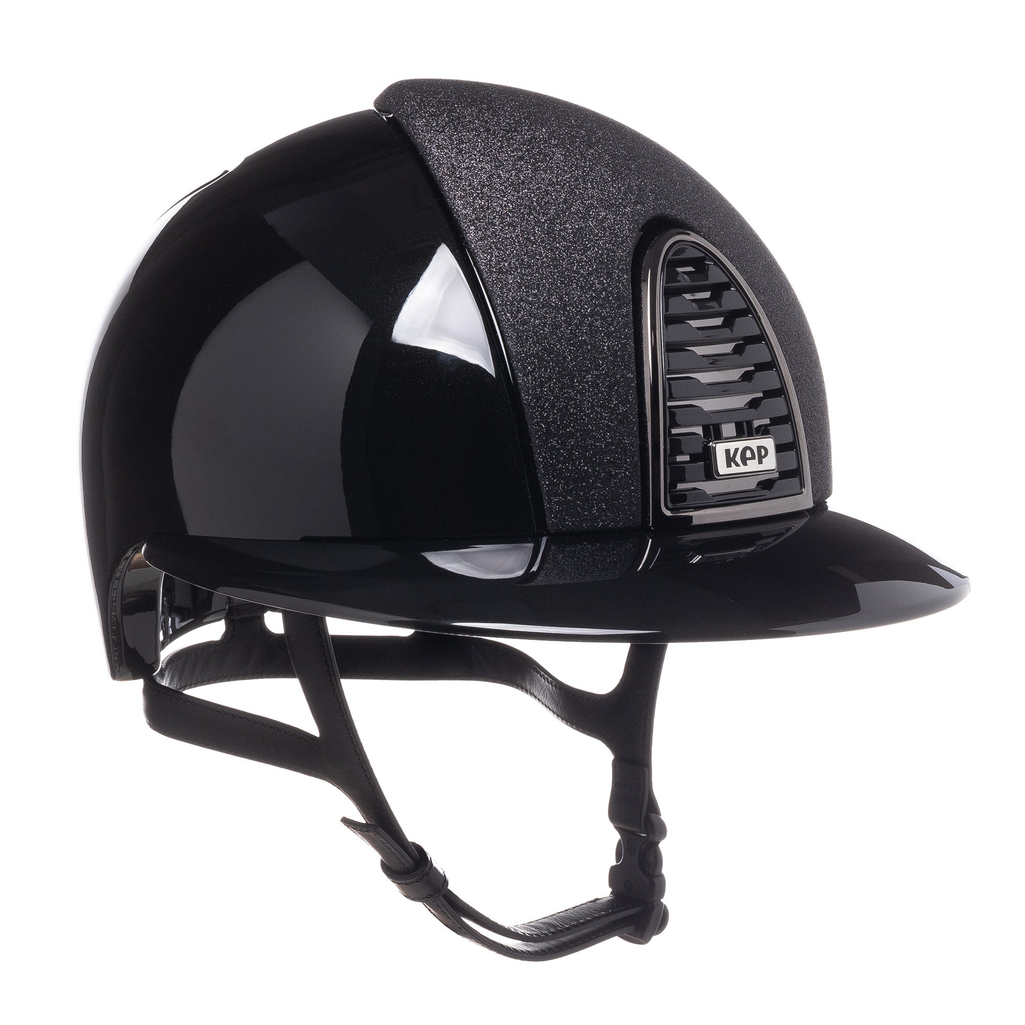 Kask KEP Italia POLISH METAL BLK FRONT/GLITTER BLK FRONT/POLISH VISORS/MIRROR BLK FRAME SUBGRID