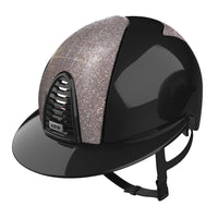 Kask KEP Italia CROMO 2.0 POLISH METAL BLACK FRONT/POLO GALASSIA ROSA + SOTTO GRIGLIA - Cavalo
