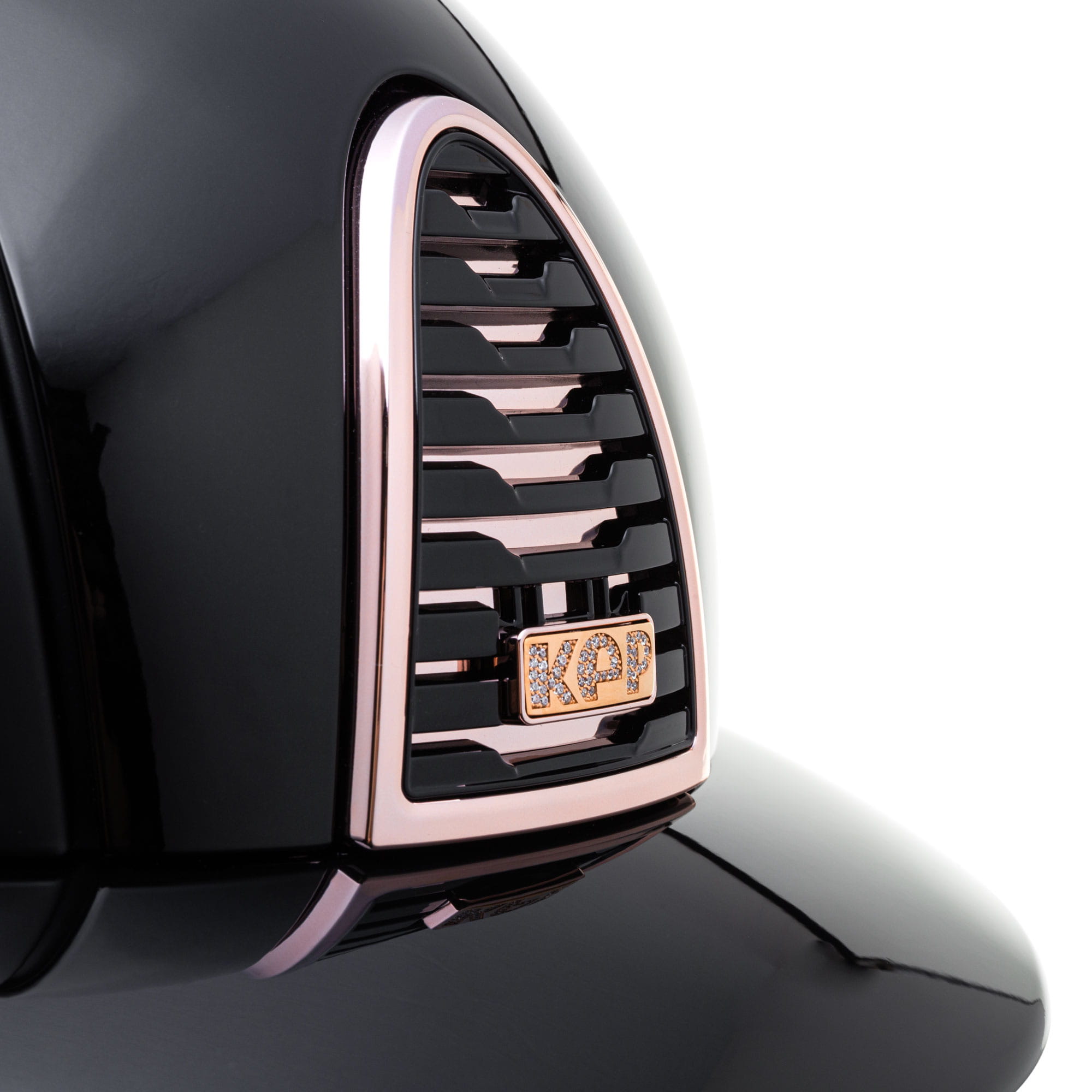 Kask KEP Italia CROMO 2.0 Textile Black Rose Gold Frame - Cavalo