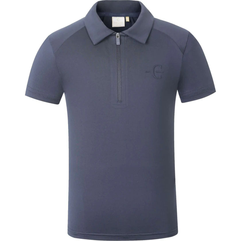 Koszulka Polo S/S 2026, dziecięca, dark navy, Covalliero