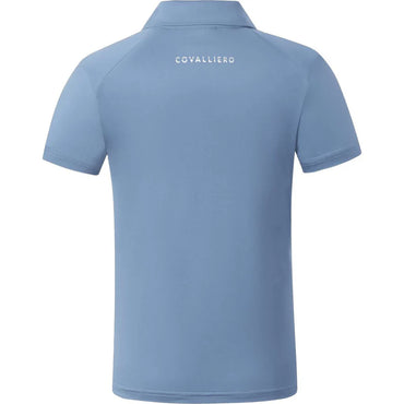 Koszulka Polo S/S 2026, dziecięca, smoked blue, Covalliero