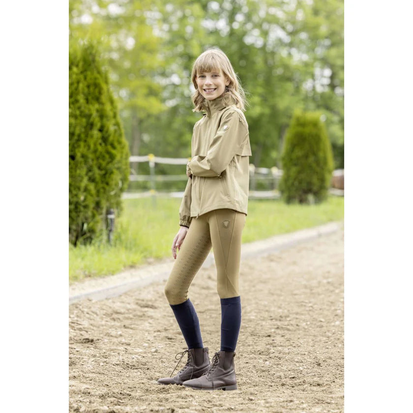 Legginsy jeździeckie S/S 2026, dziecięce, walnut, Covalliero