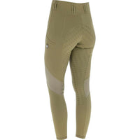 Legginsy jeździeckie z siateczką S/S 2026, dziecięce, walnut, Covalliero