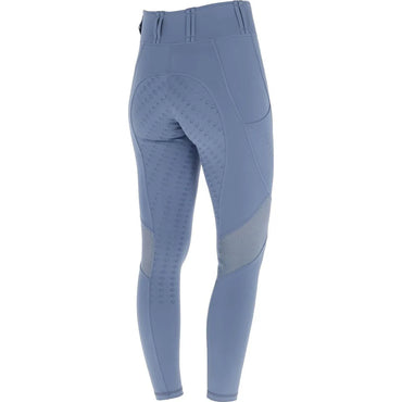 Legginsy jeździeckie z siateczką S/S 2026, dziecięce, smoked blue, Covalliero