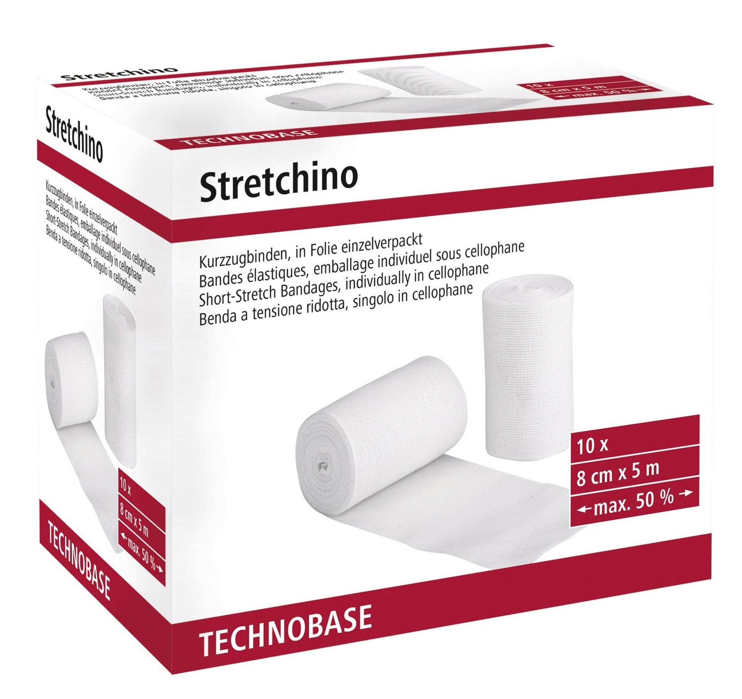 Bandaż Stretchino, 8 cm x 5 m, Kerbl - Cavalo