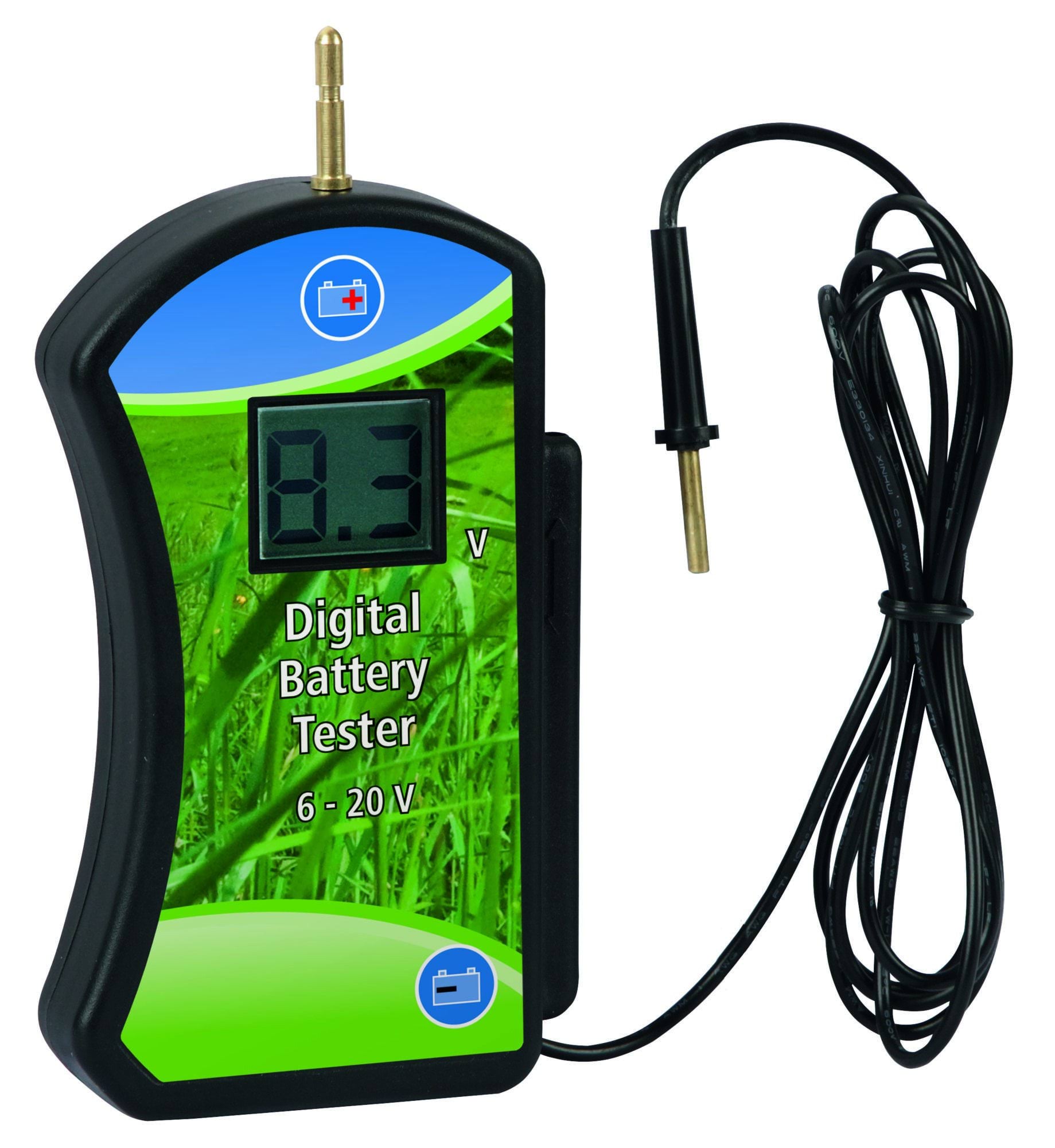 Cyfrowy tester baterii, zakres 6-20 V, Kerbl - Cavalo