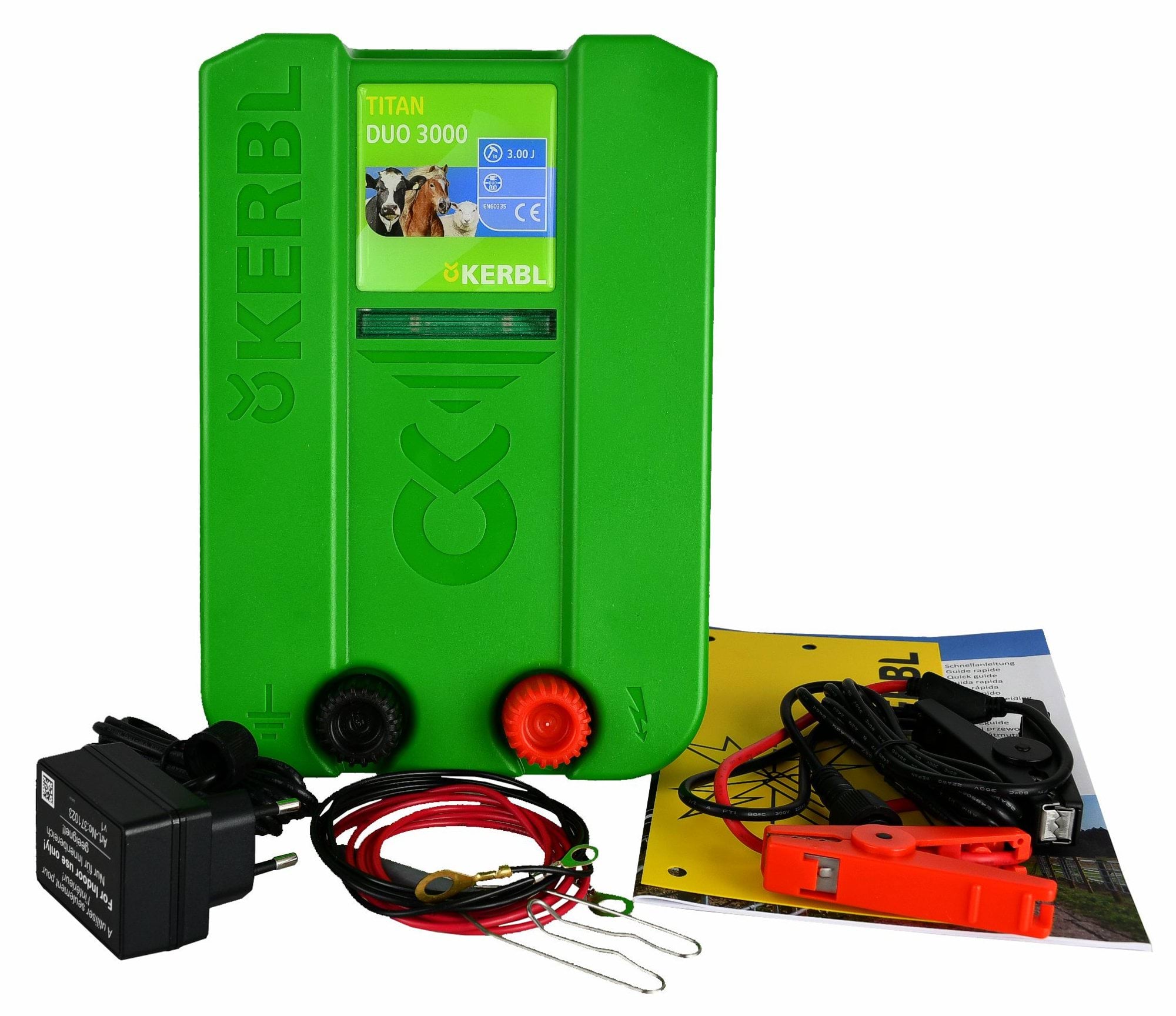 Elektryzator uniwersalny TITAN DUO 3000, dla koni, bydła, owiec i kóz, 3,0 J, Kerbl - Cavalo