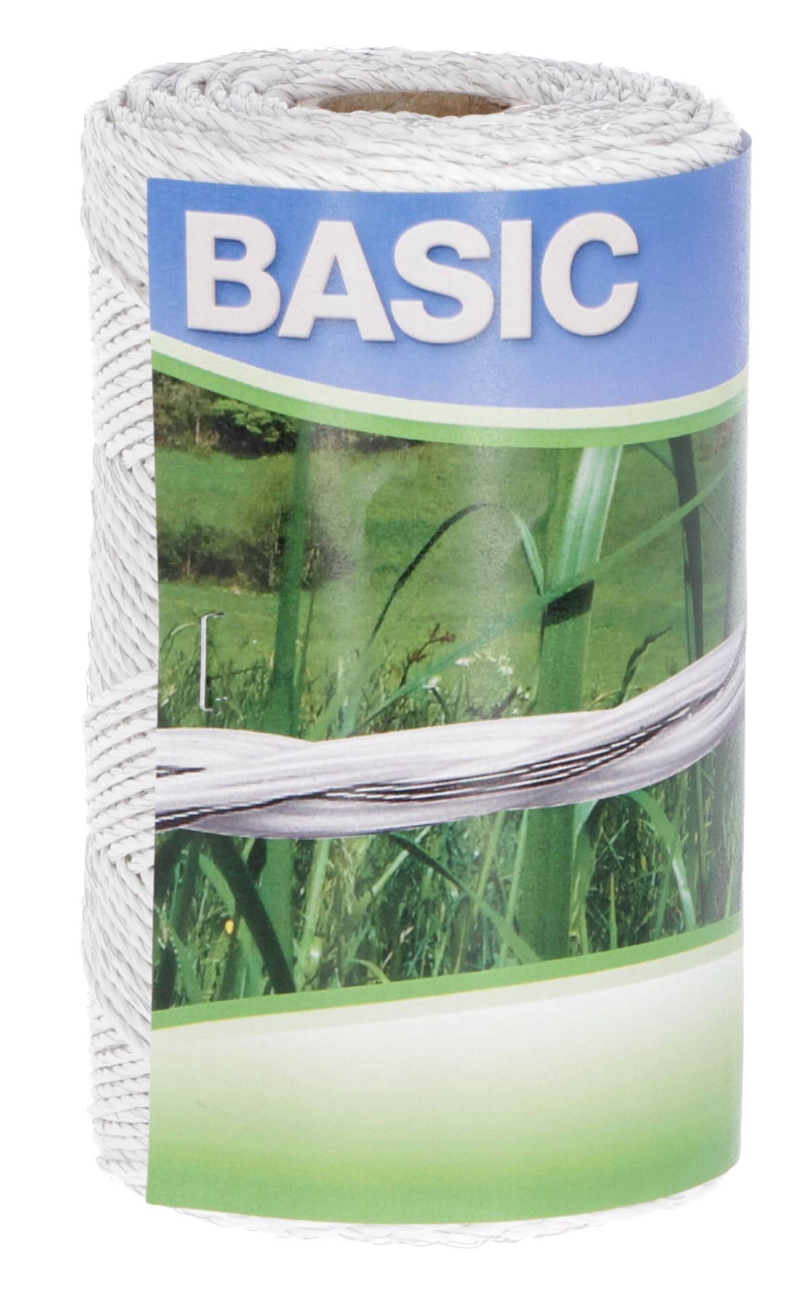 Plecionka ogrodzeniowa BASIC, 250 m, biała, Kerbl - Cavalo