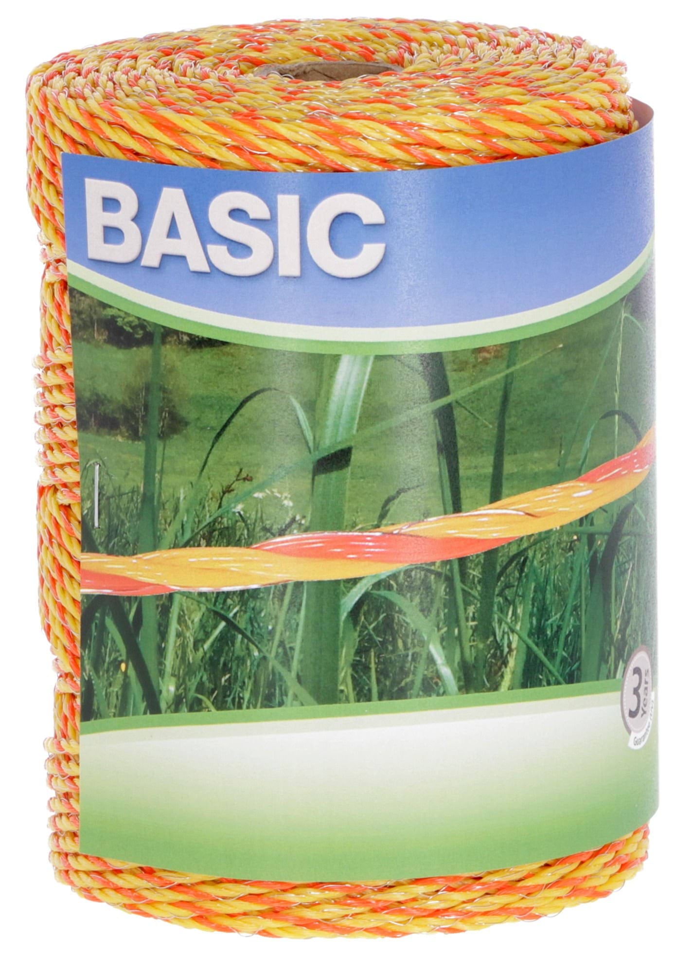 Plecionka ogrodzeniowa BASIC, 250 m, żółto-pomarańczowa, Kerbl - Cavalo