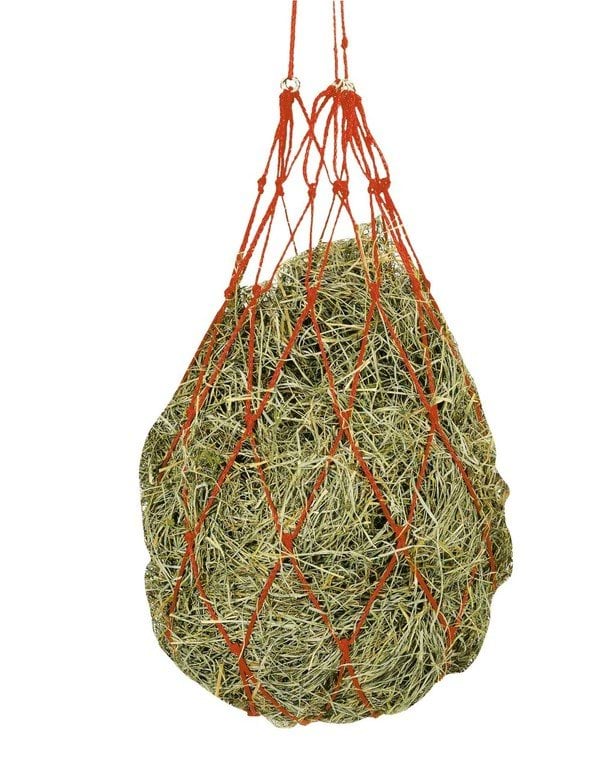 Siatka na siano dla konia, czerwony, oczko 10 cm, Kerbl - Cavalo