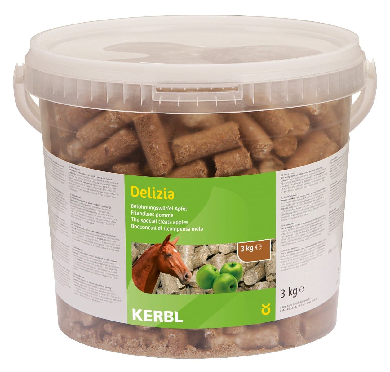 Smakołyki dla konia Delizia Classic, jabłko, 3 kg, Kerbl - Cavalo