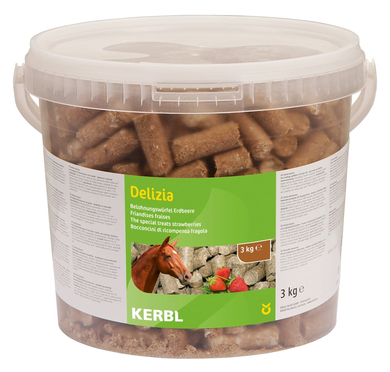 Smakołyki dla konia Delizia Classic, truskawka, 3 kg, Kerbl - Cavalo