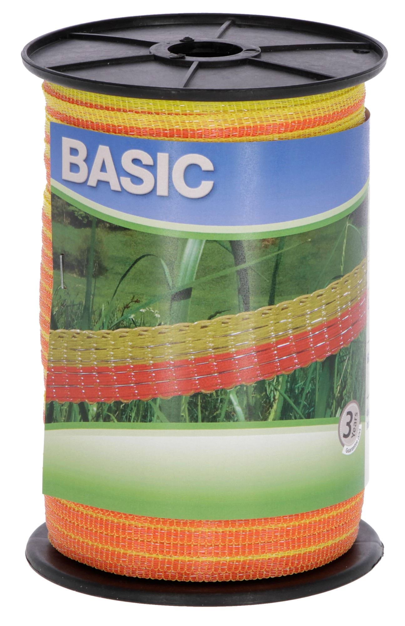 Taśma ogrodzeniowa BASIC, 250m x 10mm, żółto-pomarańczowa, Kerbl - Cavalo