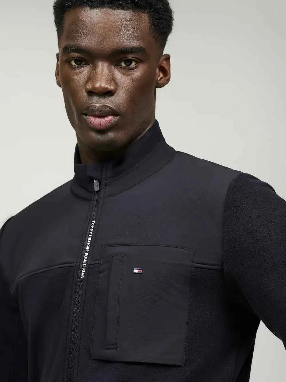 Tommy Hilfiger Kurtka polarowa męska Woodstock granatowa