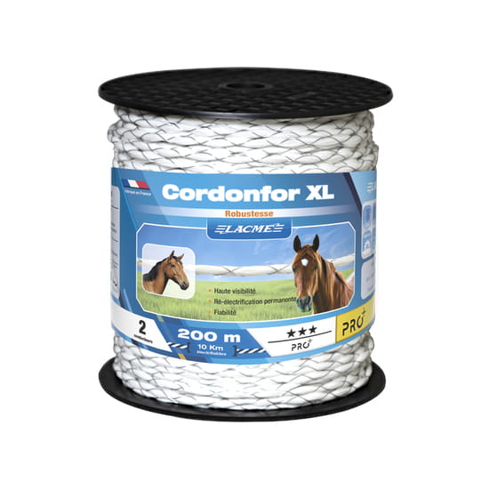 Plecionka linka Lacme CORDONFOR XL BIAŁA - 5 mm/200m - Cavalo