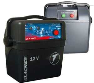 Lacme Secur 500 – panel tylny złącz i zacisków ogrodzenia, opis biegunów i uziemienia